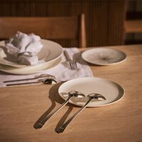 christofle aria salad serving spoon silver plated