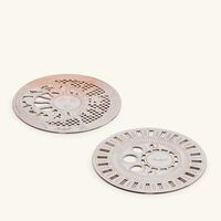 christofle r ve cosmique coaster silver plated set of 2