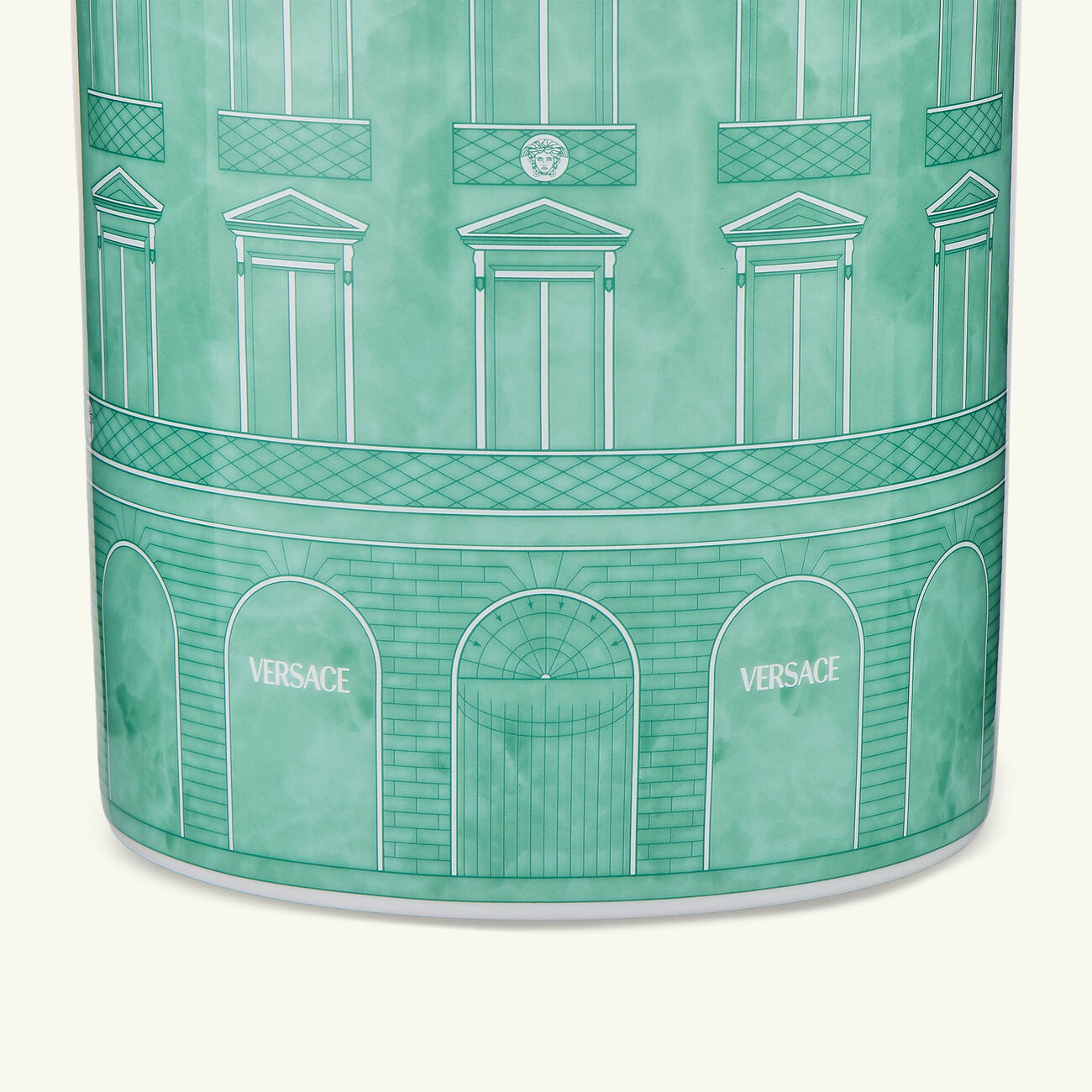 Palazzo Vase Round Small Green versace palazzo vase round small green