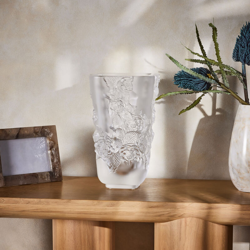 مزهرية بيفوان متوسطة شفافة لاليك مزهرية بيفوان متوسطة شفافة