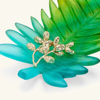 daum palm beach centerpiece blue limited edition