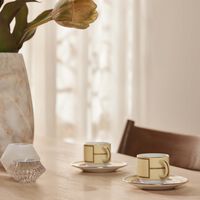 Diva Coffee Cup & Saucer Yellow Set of 2 ginori 1735 diva coffee cup saucer yellow set of 2