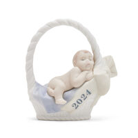 Born in 2024 Boy Figurine, small