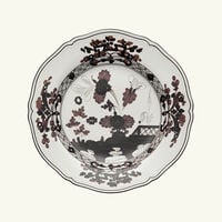 ginori 1735 antico doccia dessert plate round black 21cm