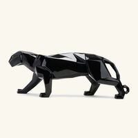 لادرو منحوتة على شكل فهد كبيرة سوداء