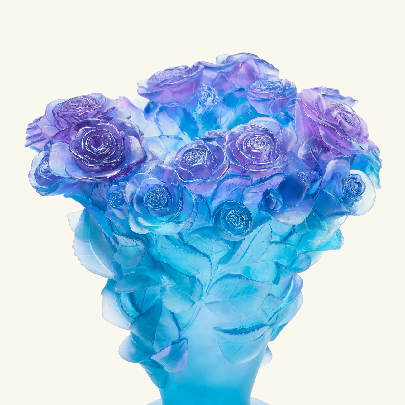 Roses Ultraviolet Vase Medium Blue daum roses ultraviolet vase medium blue