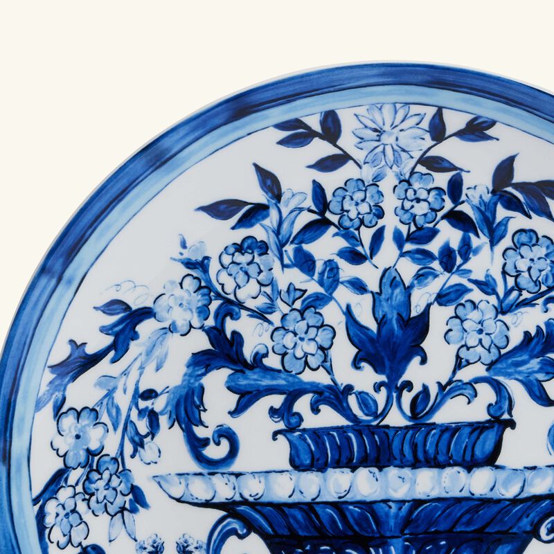dolce gabbana casa blu mediterraneo dinner plate round blue 26cm set of 2