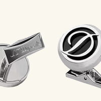 اس تي دوبون round logo cufflink
