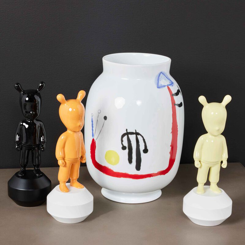 Joan Miro Toscan Vase Medium White bernardaud joan miro toscan vase medium white