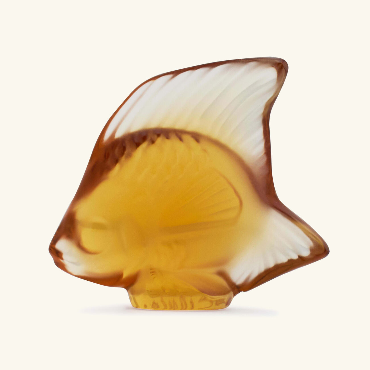 Fish Figurine Mini Amber lalique fish figurine mini amber