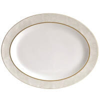 Sauvage Blanc Oval Platter, small