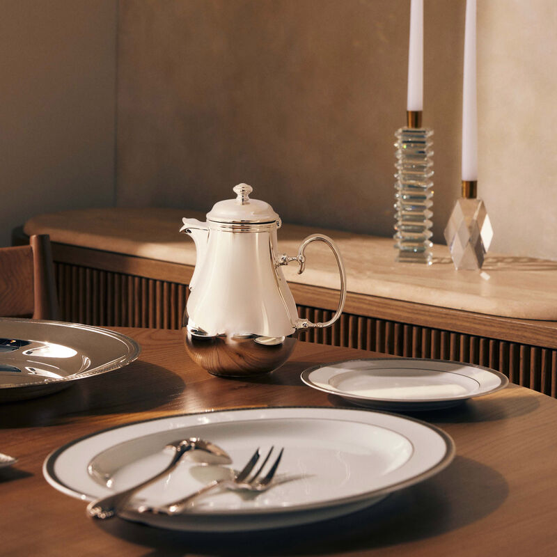 christofle albi coffee pot silver plated