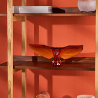 lalique barn owl sculpture small yellow