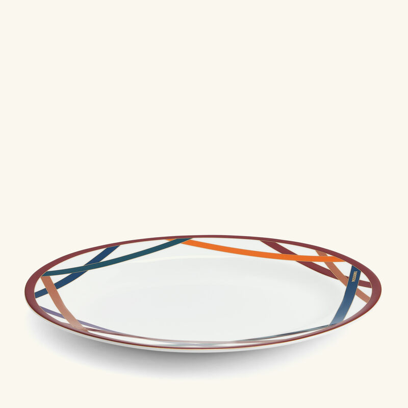 missoni home nastri serving platter oval 36cm