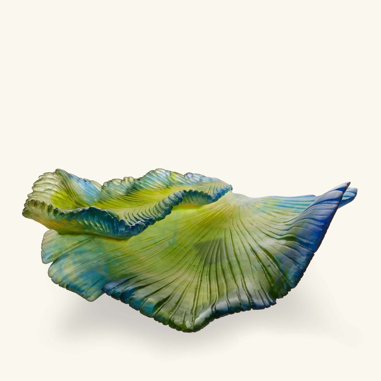 Fleur de Paon Exotique Bowl Medium Green Limited Edition daum fleur de paon exotique bowl medium green limited edition