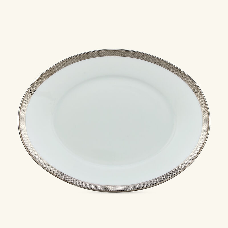 Maille Platine Appetizer Plate White bernardaud maille platine appetizer plate white