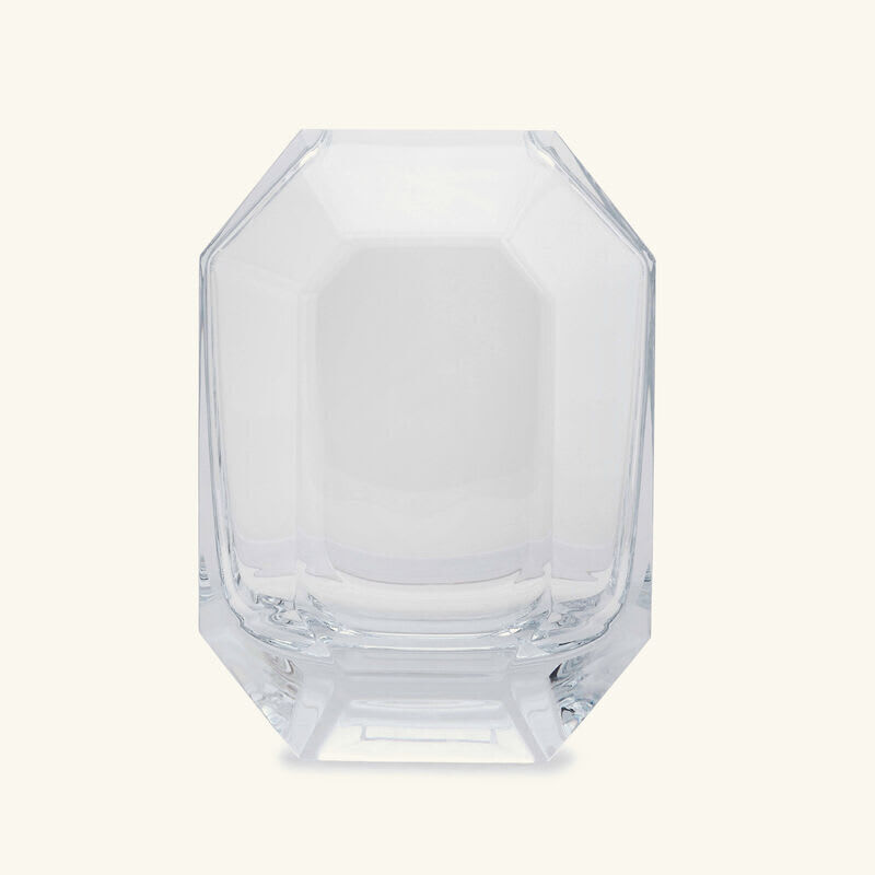 baccarat octogone vase small clear