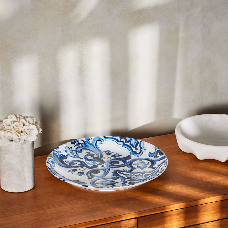 dolce gabbana casa blu mediterraneo round platter 40cm