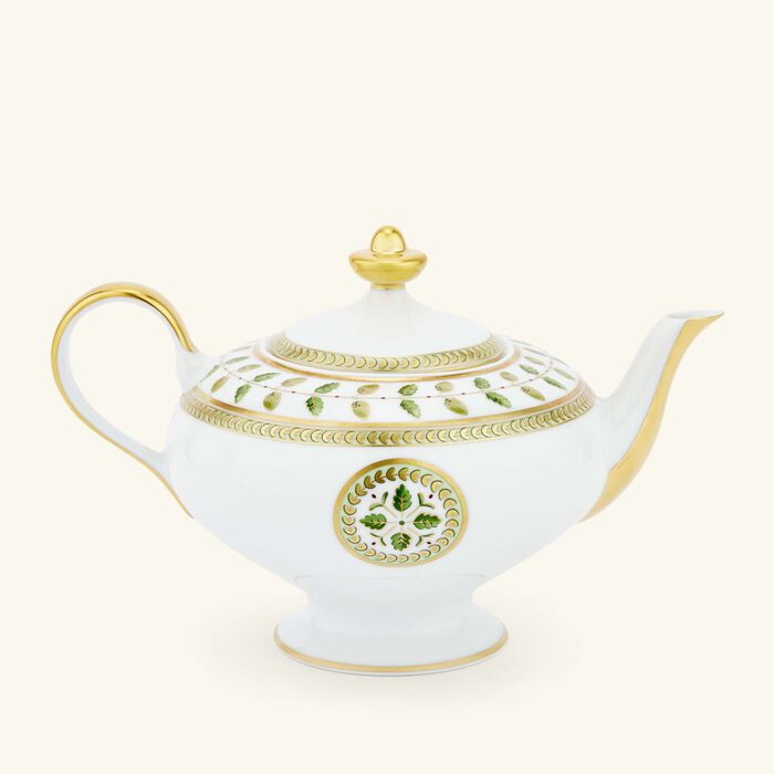 bernardaud constance tea pot green