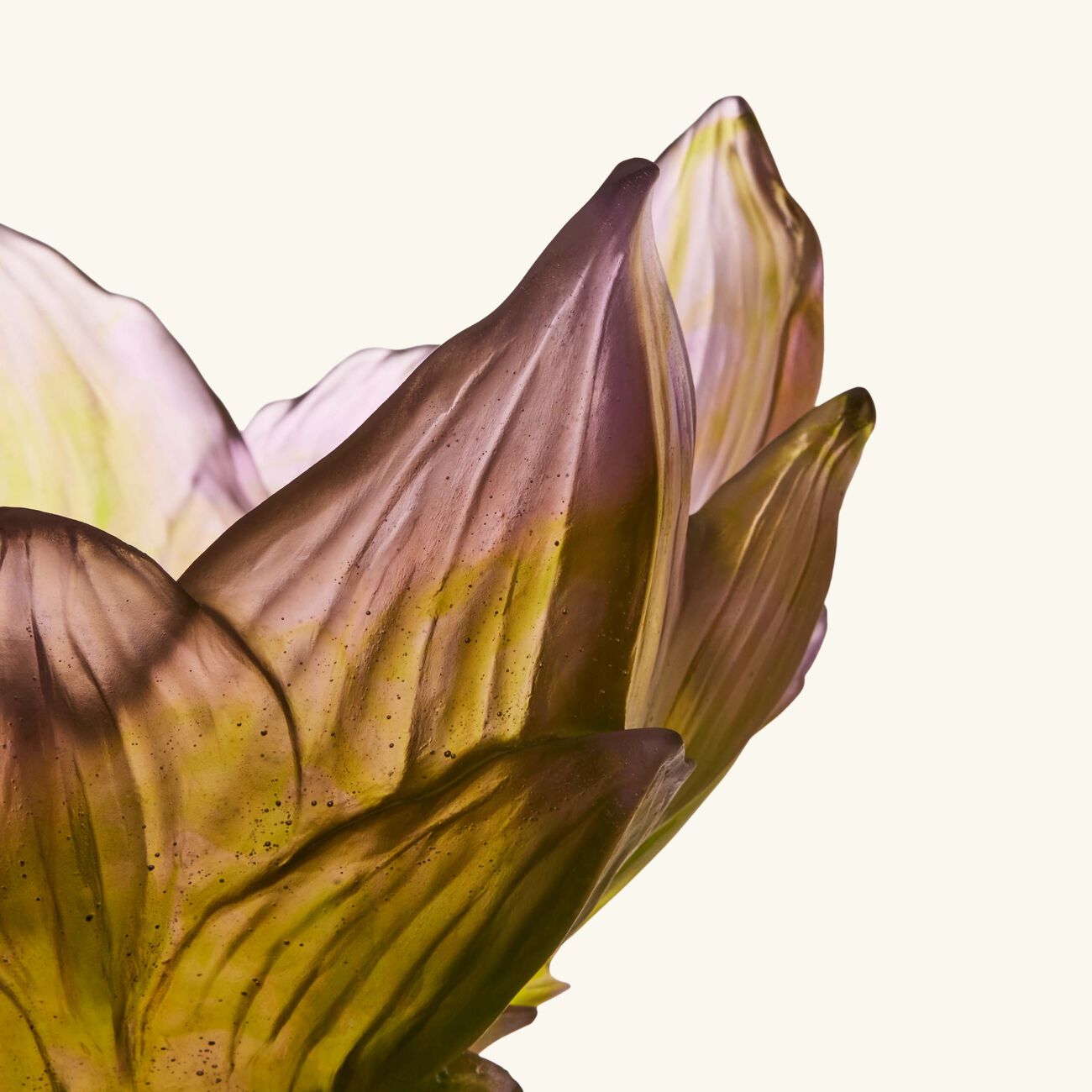 daum jardin de lotus vase large