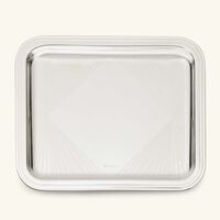 كريستوفل صينية أفير سبيسيال مستطيلة صغيرة مطلية بالفضة لياسمين الملا