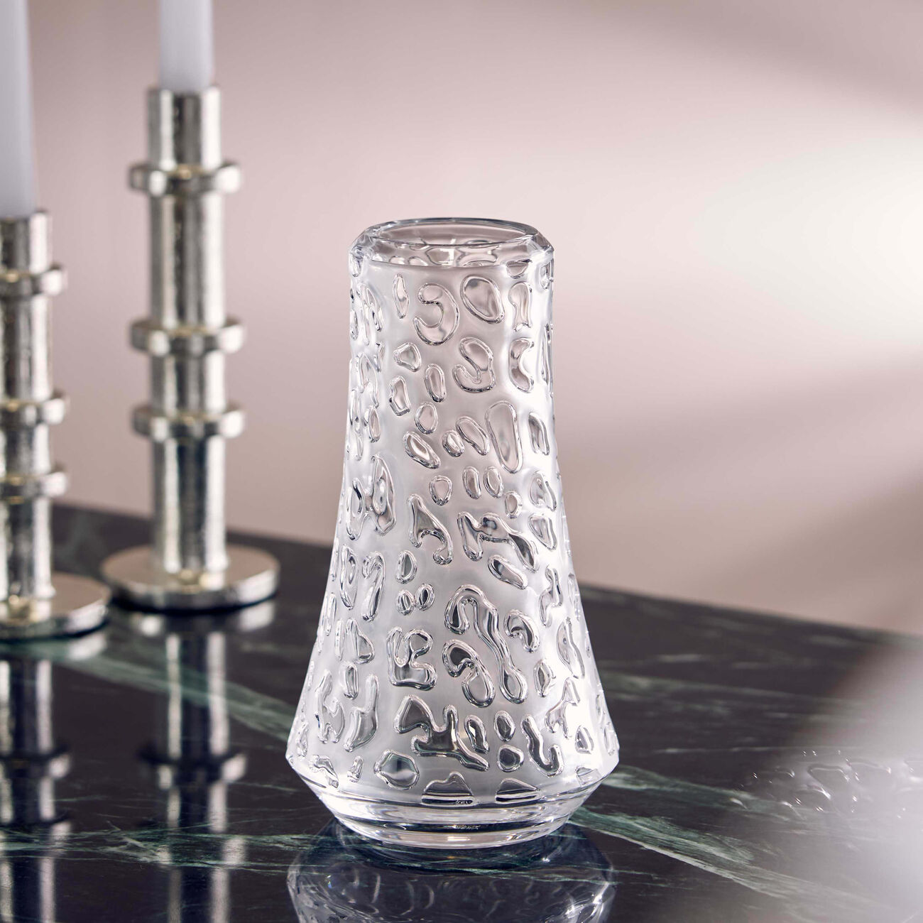 لاليك مزهرية بانتير صغيرة شفافة