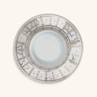 haviland tiara tea cup   saucer silver set of 4