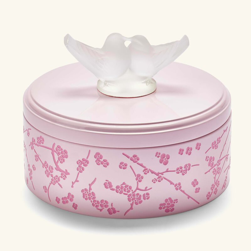 lalique fleurs de cerisier box small pink