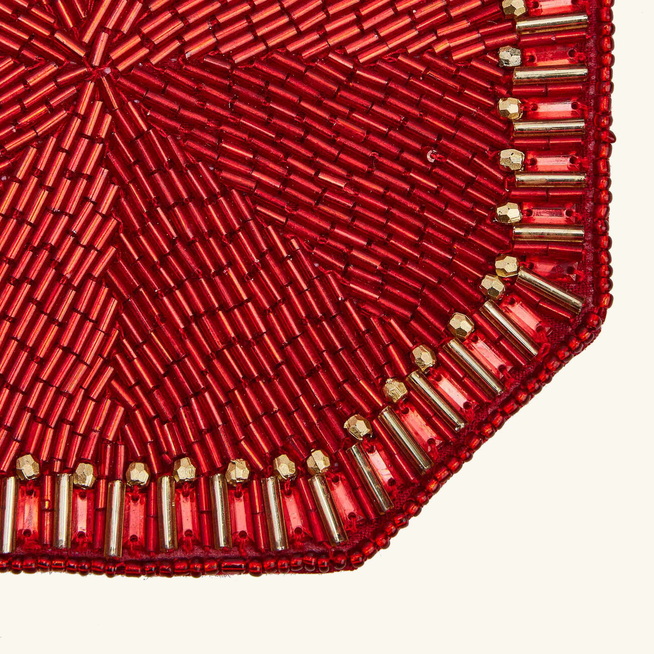 Louxor Coaster Red Set Of 4 kim seybert louxor coaster red set of 4