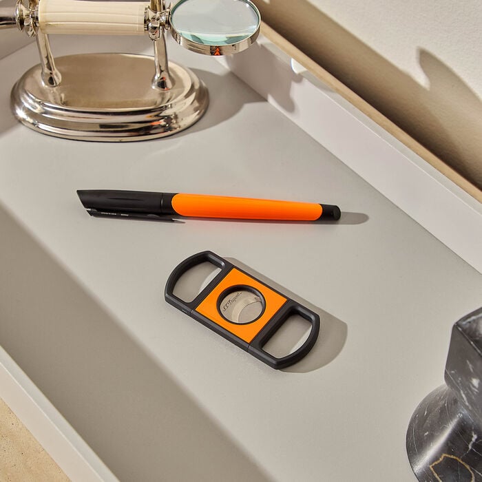 Guillotine Cigar Cutter Orange st dupont guillotine cigar cutter orange