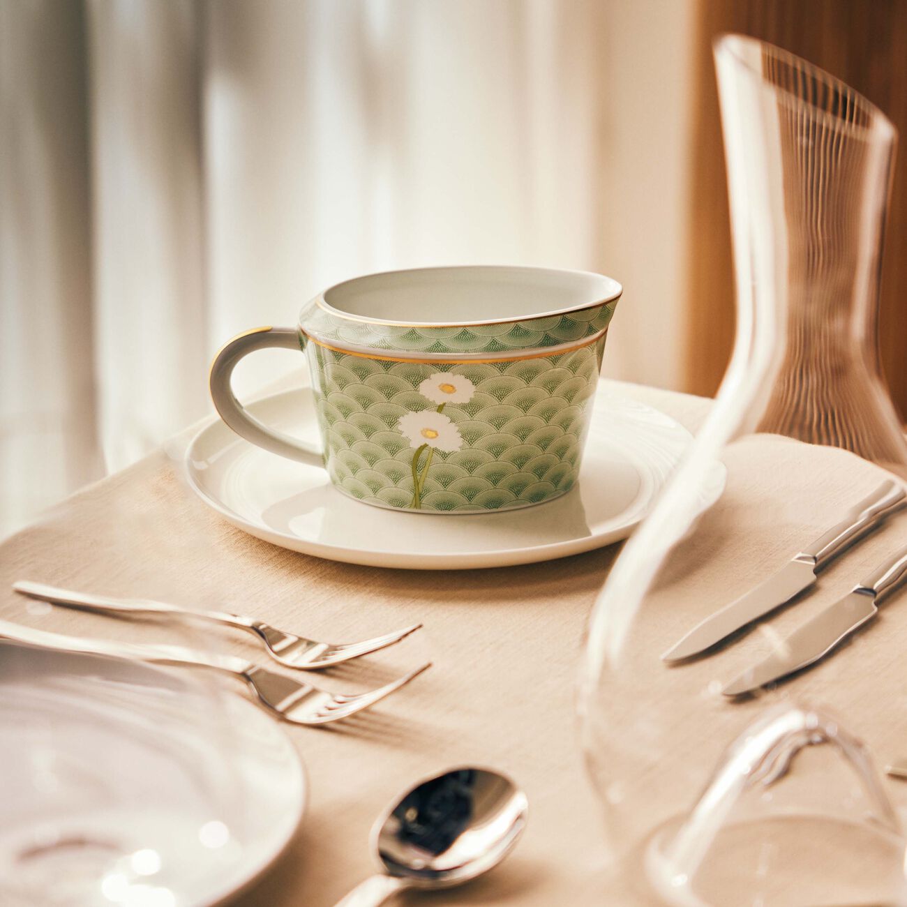 bernardaud praiana gravy boat green