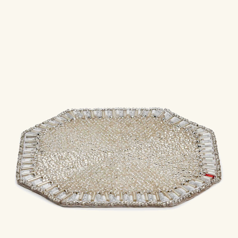 Louxor Coaster Silver Set Of 4 kim seybert louxor coaster silver set of 4