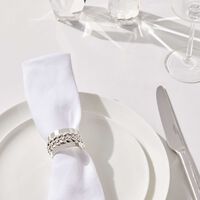 christofle babylone napkin ring silver plated