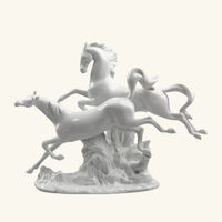Horses Galloping Sculpture Medium White lladro horses galloping sculpture medium white