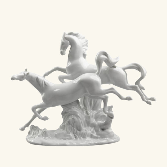 Horses Galloping Sculpture Medium White lladro horses galloping sculpture medium white