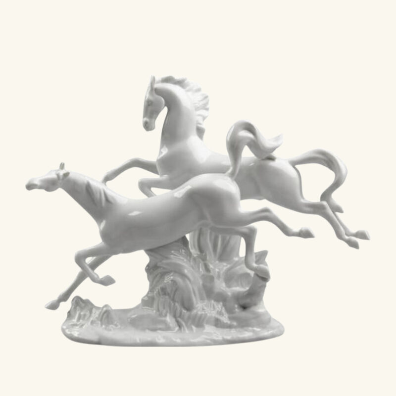 Horses Galloping Sculpture Medium White lladro horses galloping sculpture medium white
