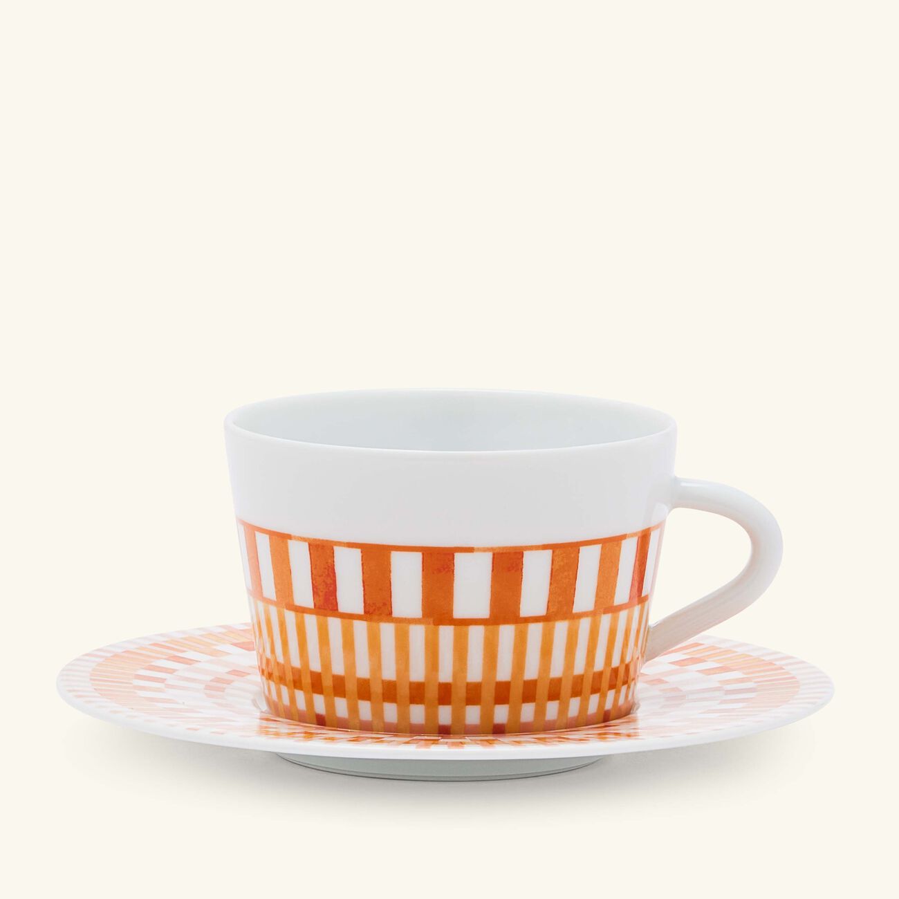 Terra Rosa Tea Cup & Saucer Orange bernardaud terra rosa tea cup saucer orange
