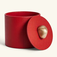 آسولين علبة للحلى والمجوهرات الصغيرة   باللون الأحمر