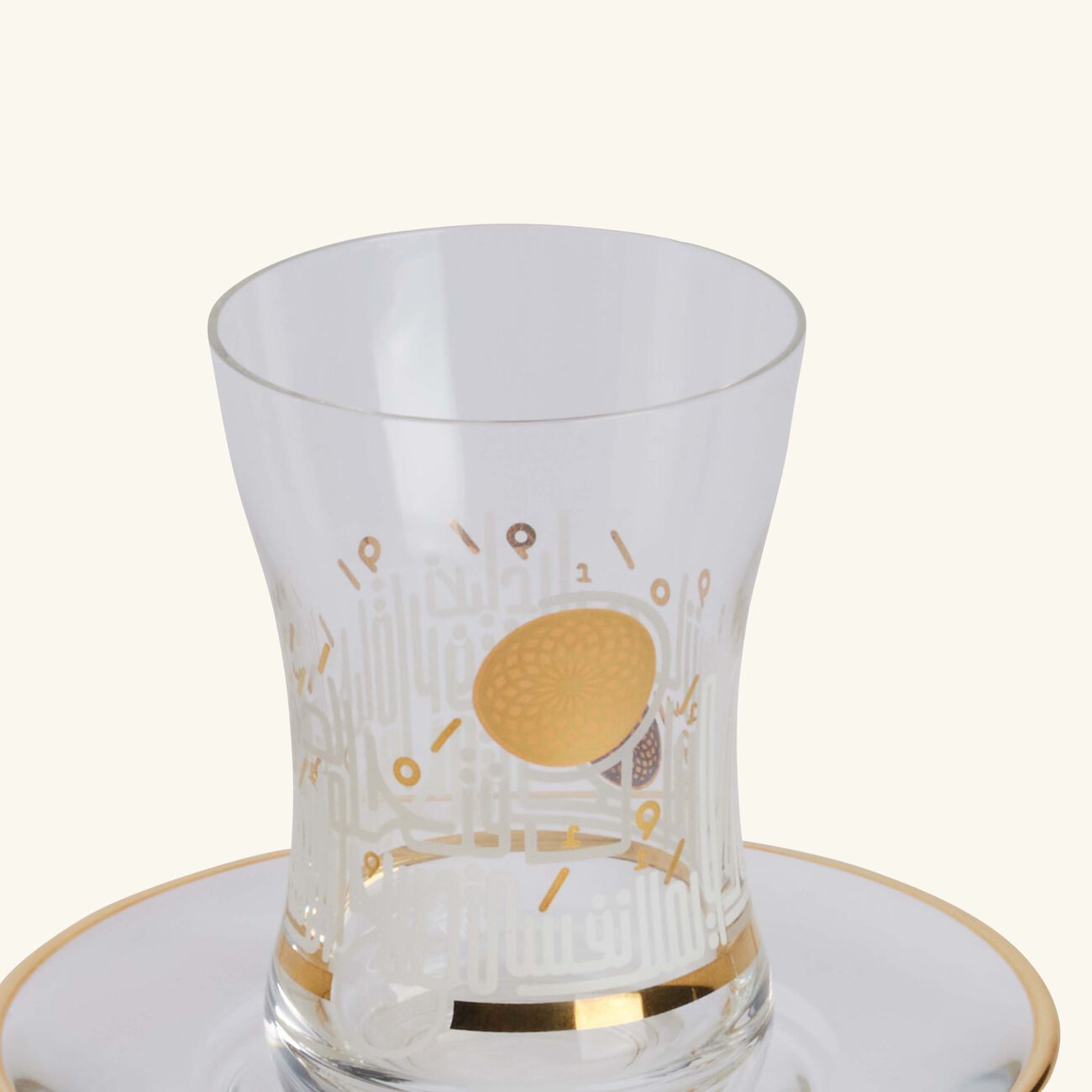 dimlaj hayat arabic tea cup and saucer gold set of 6