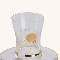 dimlaj hayat arabic tea cup and saucer gold set of 6