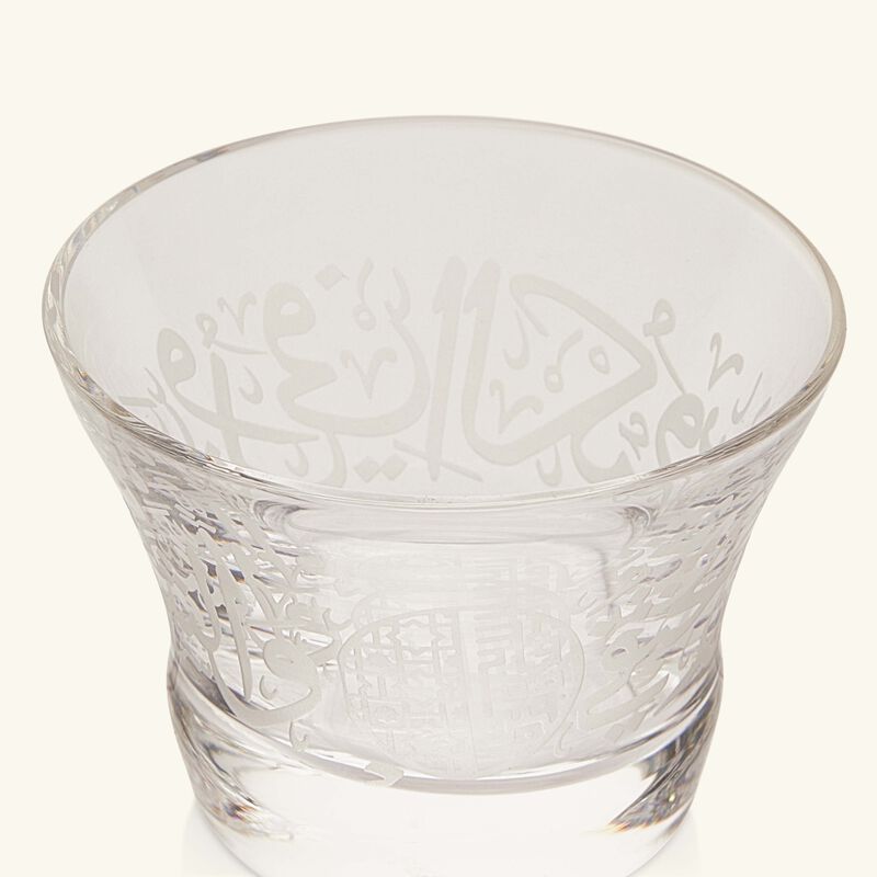 dimlaj thuluth coffee cup clear set of 6