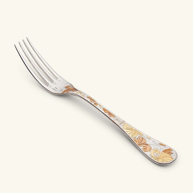 Jardin D'Eden Fork Silver Plated Gold christofle jardin d eden fork silver plated gold