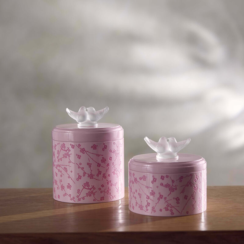 Fleurs De Cerisier Box Large Pink lalique fleurs de cerisier box large pink