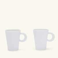 Ecume Coffee Cup & Saucer White Set Of 2 bernardaud ecume coffee cup saucer white set of 2