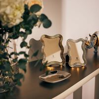 Ripple Frame 13x 18 cm Platinum l objet ripple frame 13x 18 cm platinum