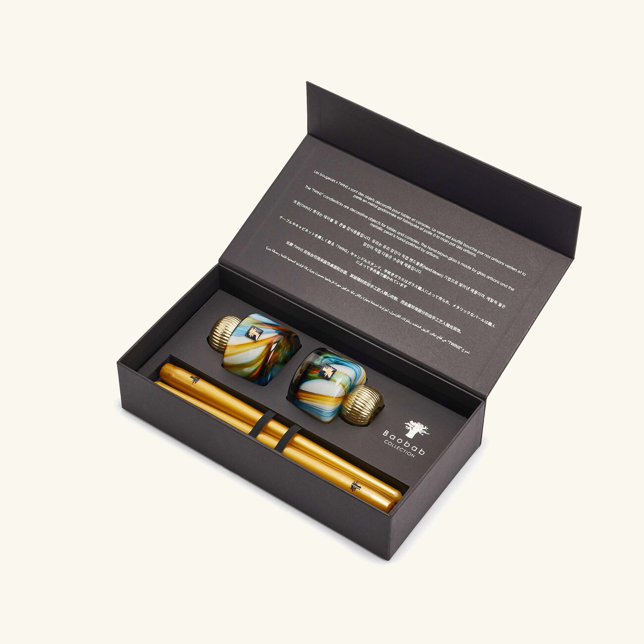 Nirvana Holy Candle Set Of 2 baobab collection nirvana holy candle set of 2