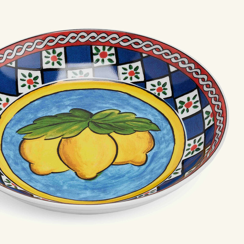 Carretto Lemon Soup Plate Round 20cm Set Of 2 dolce gabbana casa carretto lemon soup plate round 20cm set of 2