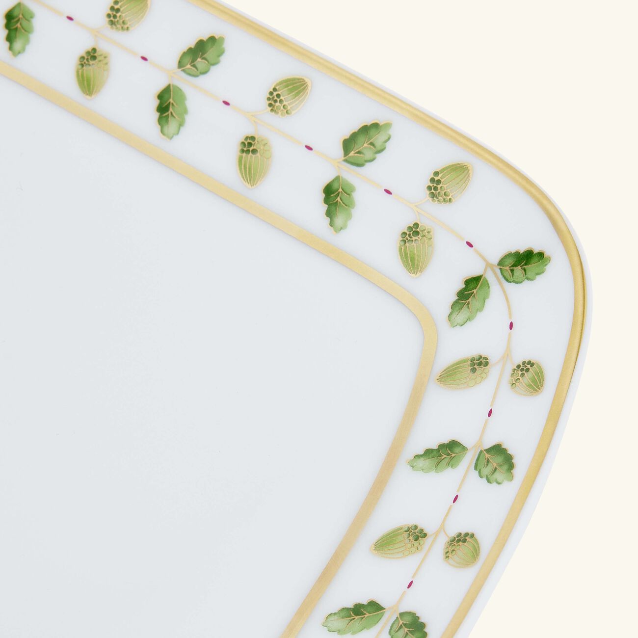 برناردو صينية تقديم الكيك كونستانس مستطيلة خضراء 37 سم