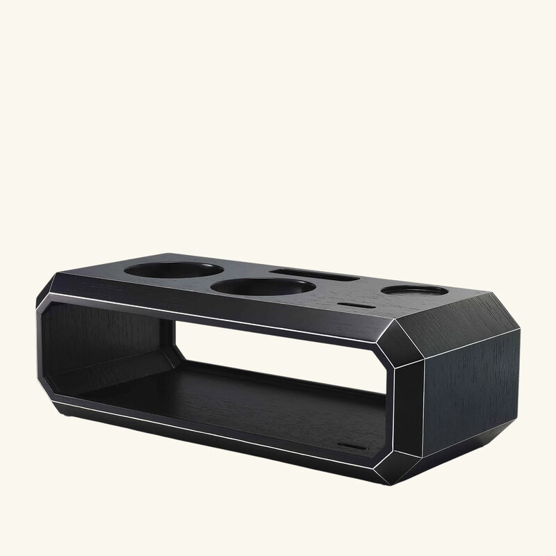 baccarat octogone bar accessory case black