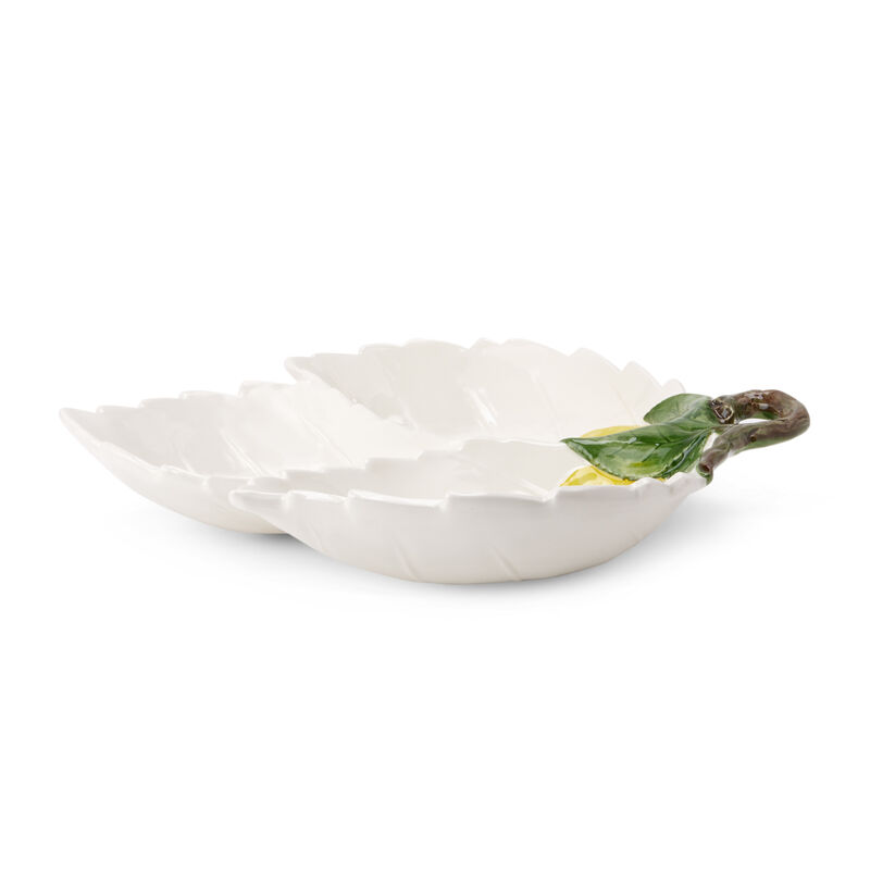 Lemon Ceramic Leaf Dish, large